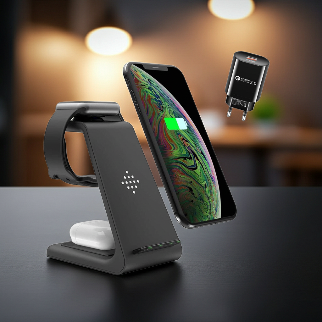 3 in 1 Wireless Charger Stand for iPhone