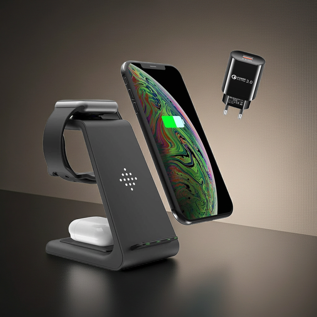 3 in 1 Wireless Charger Stand for iPhone